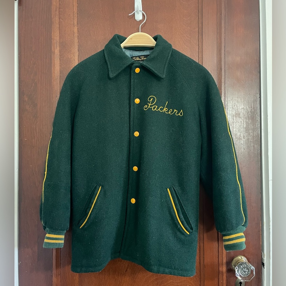 Brill Bros Green Bay Packers Limited Edition Varsity Bomber Jacket Golden Thread